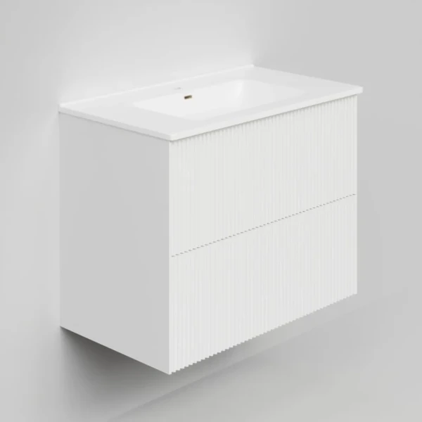 Тумба под раковину La Fenice TERRA Twin Bianco белая матовая 80 см