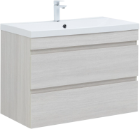 Тумба под раковину без столешницы Aquanet Нота new 90 подвесная, дуб холден