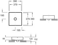 Накладная раковина Jacob Delafon Delta Pure E90011-0 белая