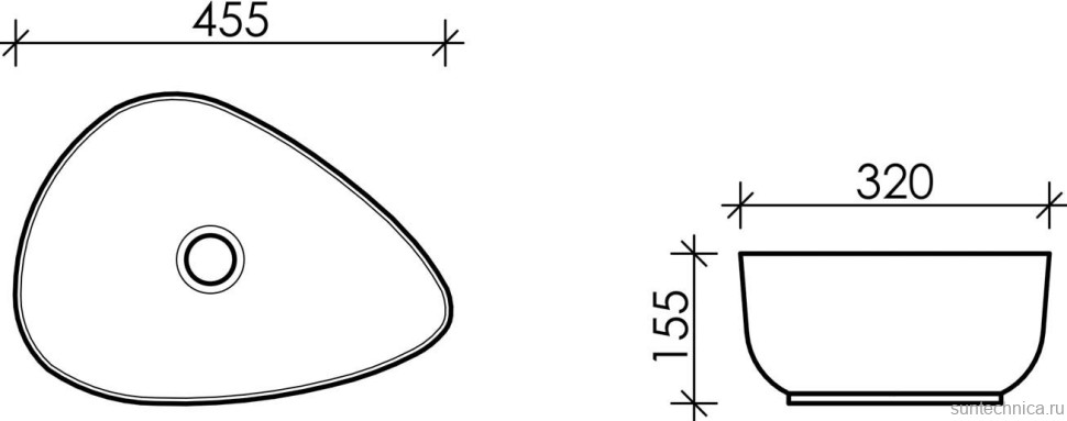 Накладная раковина Ceramicanova Element CN5026