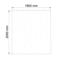 Штора для ванной Wasserkraft Nau SC-77103 180х200 см