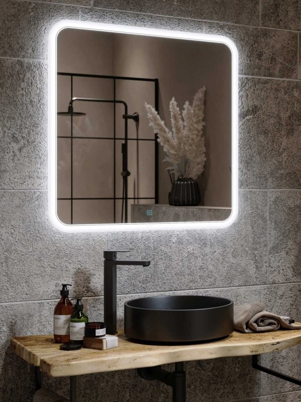 Зеркало Alavann Anna 70x80 с подсветкой