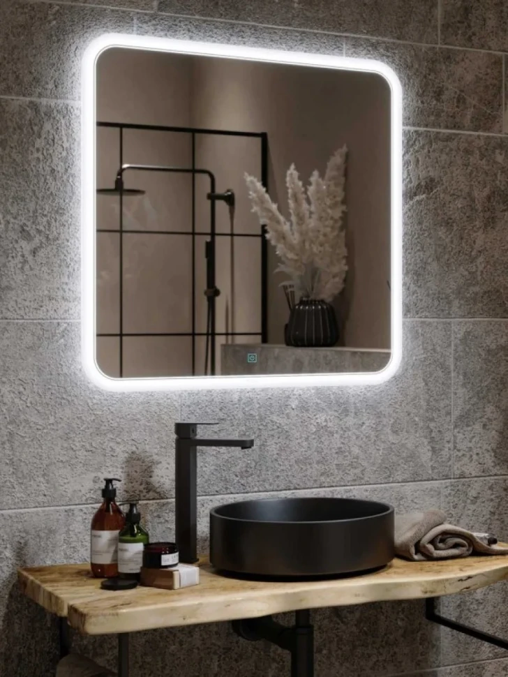 Зеркало Alavann Anna 70x80 с подсветкой