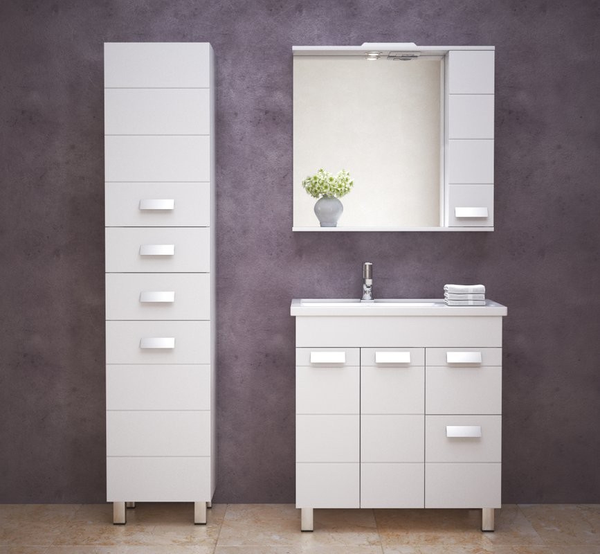 Тумба с раковиной Corozo Денвер 80, напольная