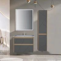 Мебель для ванной комнаты ASB-Mebel Диана 75 серый глянец Мебель для ванной комнаты ASB-Mebel Диана 75 серый глянец