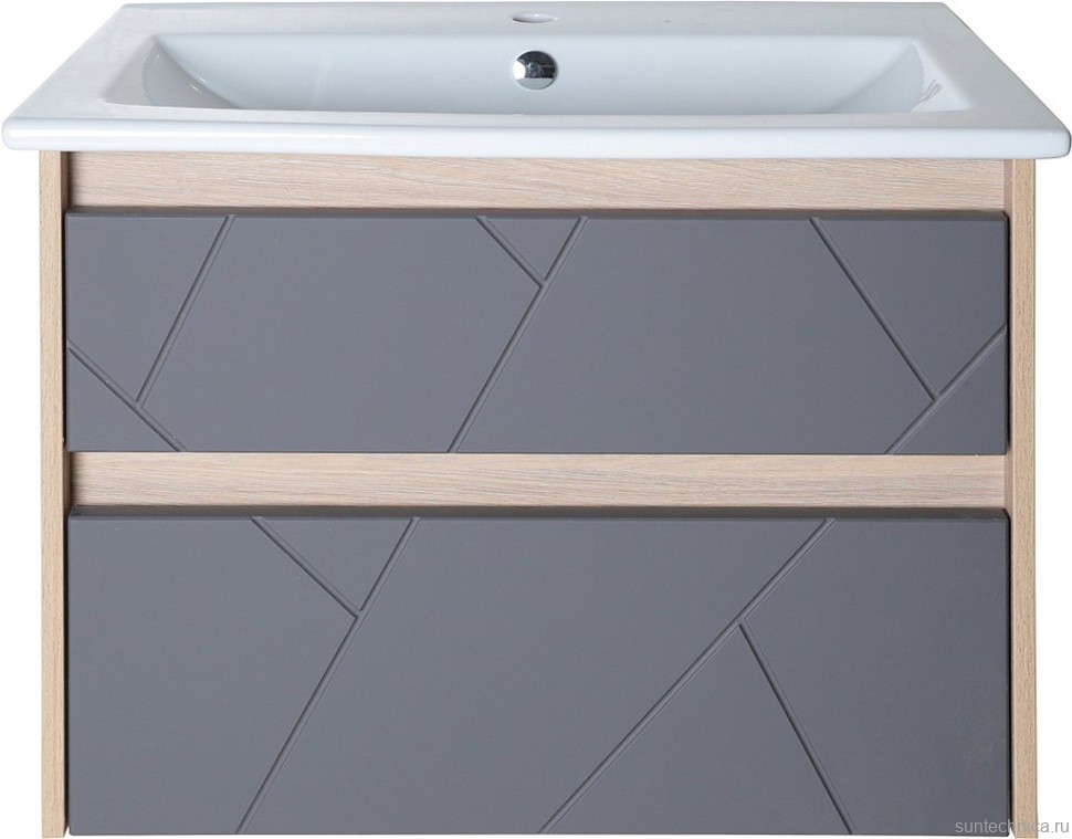 Мебель для ванной комнаты ASB-Mebel Диана 75 серый глянец