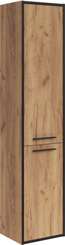 Шкаф-пенал для ванной ASB-Mebel Монца 35 подвесной, дуб золотой