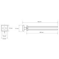 Держатель для полотенец Bemeta Beta 132204191 глянцевый хром Держатель для полотенец Bemeta Beta 132204191 глянцевый хром