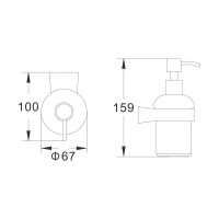 Дозатор для жидкого мыла Shevanik SG5744H черный Дозатор для жидкого мыла Shevanik SG5744H черный