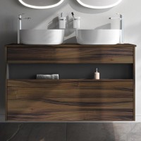 Тумба с раковиной AM.PM Func 120 дуб крафт, со столешницей, раковина M8FWCC30430WG