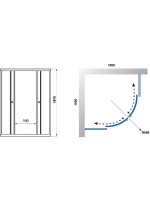 Душевой уголок Triton Стандарт 100x100 см, ультра