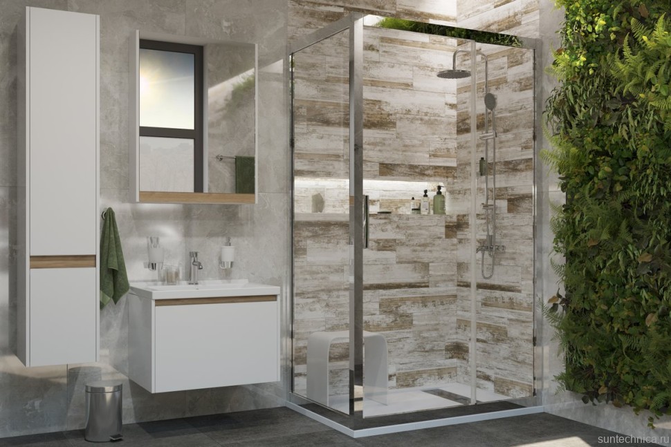 Поддон для душа Aquanet Delight 120x80 белый камень, с сифоном