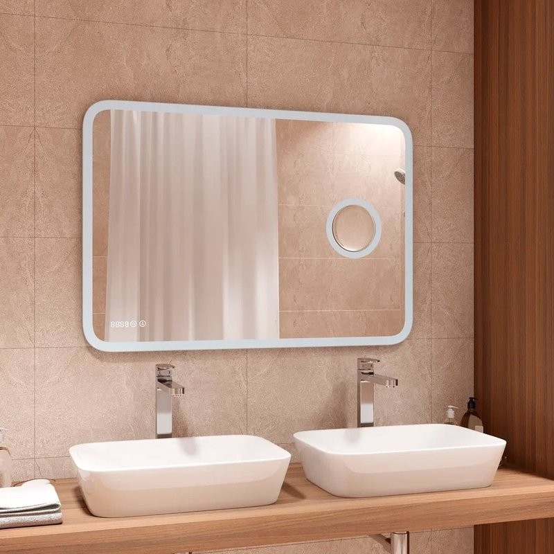 Зеркало CONTINENT ЗЛП256 100x70 с увеличением