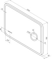 Зеркало CONTINENT ЗЛП256 100x70 с увеличением