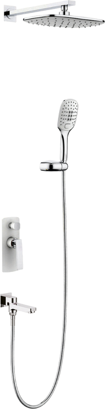 Душевой комплект Timo Helmi SX-4099/00-16SM С ВНУТРЕННЕЙ ЧАСТЬЮ, хром-белый