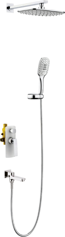 Душевой комплект Timo Helmi SX-4099/00-16SM С ВНУТРЕННЕЙ ЧАСТЬЮ, хром-белый