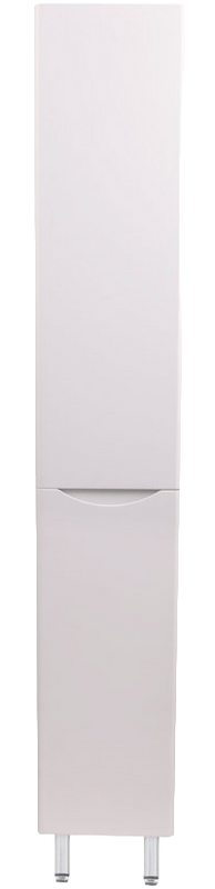 Шкаф пенал для ванной Style Line Бергамо Люкс Plus 30 с бельевой корзиной, антискрейтч белый