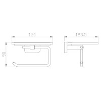 Держатель для туалетной бумаги Wonzon & Woghand Graffity WW-9326-BN брашированный никель Держатель для туалетной бумаги Wonzon & Woghand Graffity WW-9326-BN брашированный никель