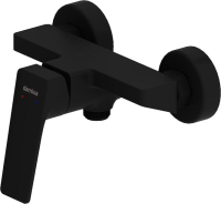 Душевой комплект Смеситель для душа Damixa Merkur 402000300 черный + Гарнитур Galaxy DX75150300