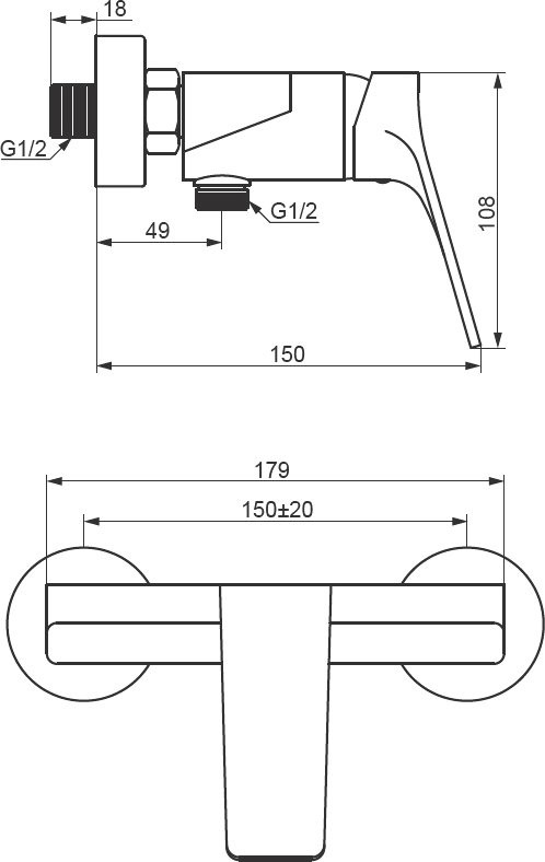 Душевой комплект Смеситель для душа Damixa Merkur 402000300 черный + Гарнитур Galaxy DX75150300