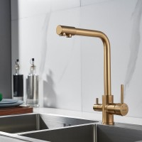 Смеситель для кухни Shevanik S328G золотой сатин