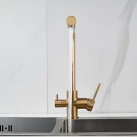 Смеситель для кухни Shevanik S328G золотой сатин Смеситель для кухни Shevanik S328G золотой сатин