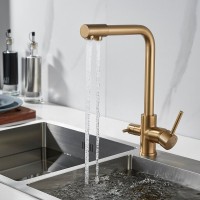 Смеситель для кухни Shevanik S328G золотой сатин