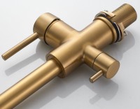 Смеситель для кухни Shevanik S328G золотой сатин