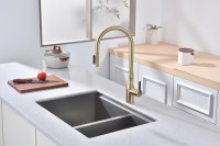 Смеситель для кухни Paulmark Universal Un213880-SBG светлое брашированное золото
