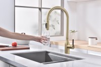 Смеситель для кухни Paulmark Universal Un213880-SBG светлое брашированное золото