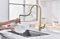 Смеситель для кухни Paulmark Universal Un213880-SBG светлое брашированное золото
