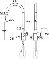Смеситель для кухни Paulmark Universal Un213880-SBG светлое брашированное золото