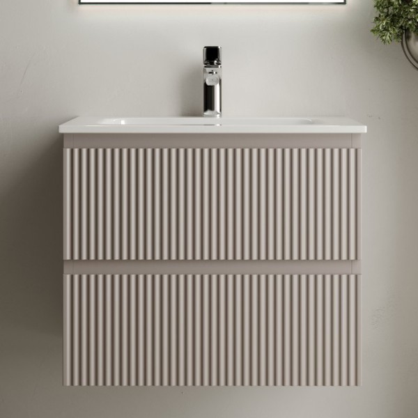 Тумба с раковиной Sancos Snob R 60 см, doha soft