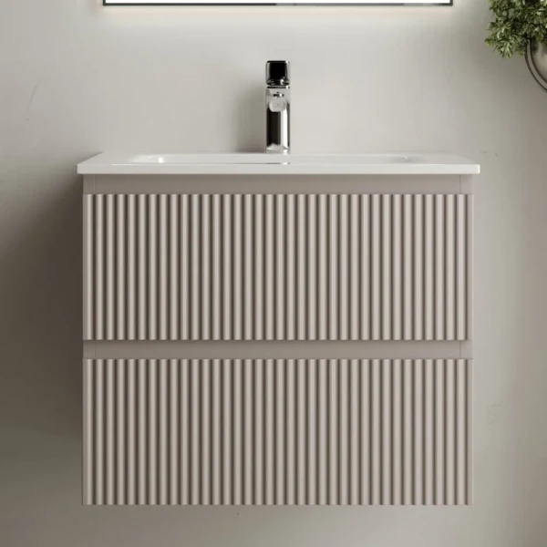 Тумба с раковиной Sancos Snob R 60 см, doha soft