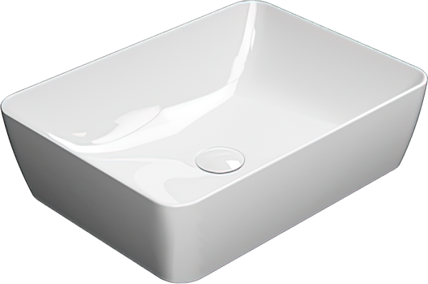 Накладная раковина GSI Nubes 9037PVC11 50x38, белая