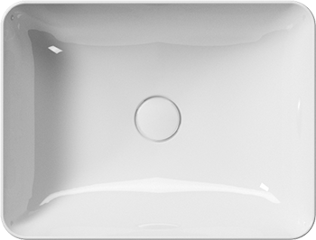 Накладная раковина GSI Nubes 9037PVC11 50x38, белая