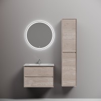 Мебель для ванной комнаты Sancos Marmi 2.0 70 дуб галифакс натуральный, раковина CN7007