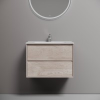 Мебель для ванной комнаты Sancos Marmi 2.0 70 дуб галифакс натуральный, раковина CN7007