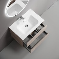 Мебель для ванной комнаты Sancos Marmi 2.0 70 дуб галифакс натуральный, раковина CN7007