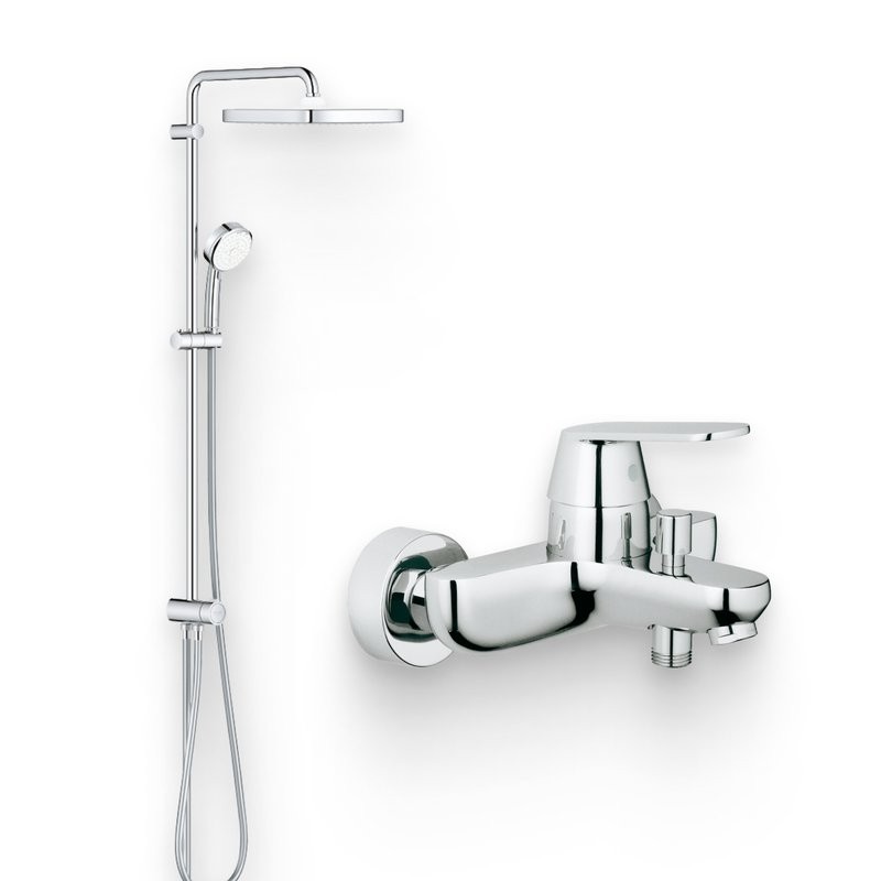 Душевой комплект Смеситель Grohe Eurosmart Cosmopolitan 32831000 + Стойка Tempesta Cosmopolitan System 250 26694000