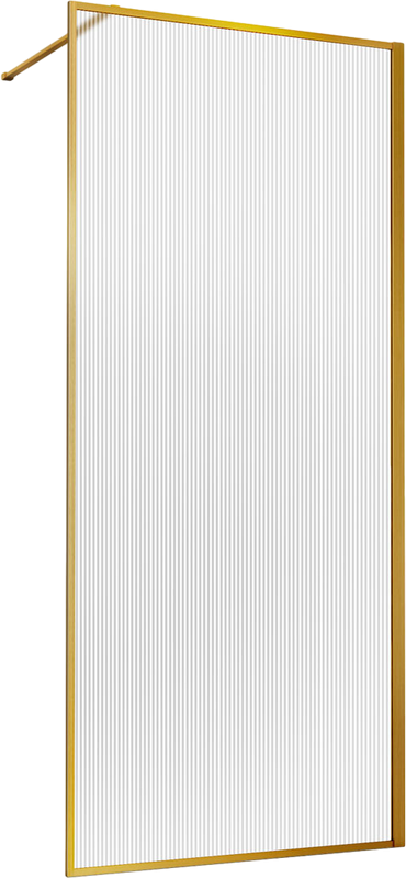 Душевая перегородка Vincea Walk-in HP Art VSW-1HP900FLBG 90 см, профиль брашированное золото, стекло рифленое