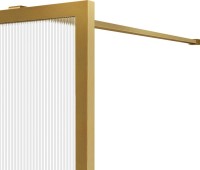 Душевая перегородка Vincea Walk-in HP Art VSW-1HP900FLBG 90 см, профиль брашированное золото, стекло рифленое
