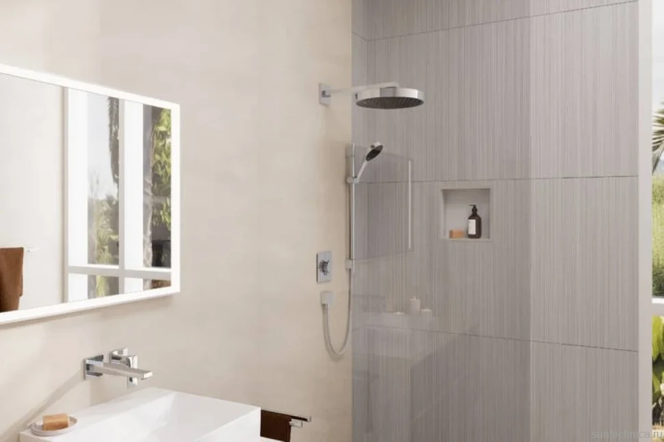Кронштейн для верхнего душа Hansgrohe Square 27694000 38,9 см, хром