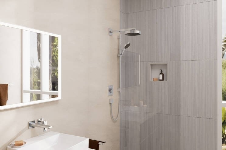 Кронштейн для верхнего душа Hansgrohe Square 27694000 38,9 см, хром