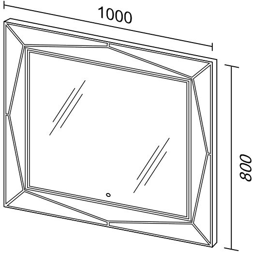 Зеркало Sanvit Геометрия 100