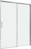 Душевая дверь в нишу Abber Komfort AG93150 150 см, профиль хром, стекло прозрачное