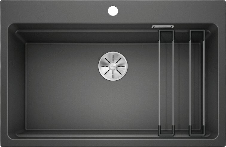 Комплект Мойка Blanco Etagon 8 антрацит + Смеситель Grohe Euroeco