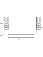 Держатель для туалетной бумаги Bemeta Zyra 174212030 матововое золото-шампань