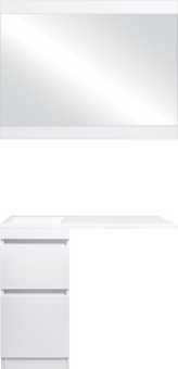 Мебель для ванной Style Line Даллас 100 Люкс Plus напольная, белая, эмаль L