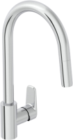Смеситель для кухни VitrA Flow Soft A43445EXP с выдвижным изливом, хром